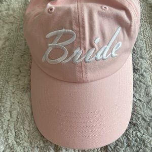 Pink “Bride” baseball style hat